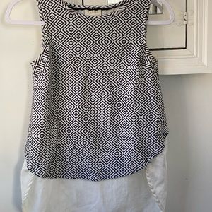 Anthropologie Deletta Black and White Diamond high low top